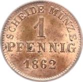 Reverse 1 Pfennig 1862