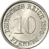 Obverse 10 Pfennig 1890 G