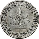 Reverse 10 Pfennig 1950 J