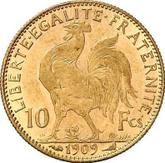 Reverse 10 Francs 1909