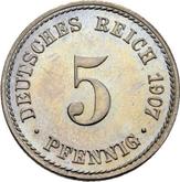 Obverse 5 Pfennig 1907 A
