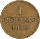 Reverse Pfennig 1850