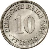 Obverse 10 Pfennig 1906 F