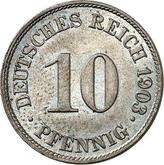 Obverse 10 Pfennig 1903 J