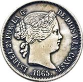 Obverse 40 Céntimos de escudo 1865