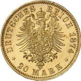 Reverse 20 Mark 1874 A Mecklenburg-Strelitz