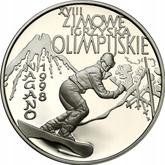 Reverse 10 Zlotych 1998 MW RK XVIII Olympic Winter Games Nagano 1998