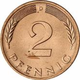 Obverse 2 Pfennig 1979 D
