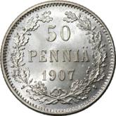 Reverse 50 Pennia 1907 L