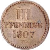 Reverse 3 Pfennig 1807 H