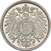 Reverse 5 Pfennig 1909 F