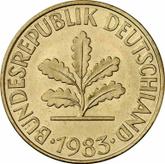 Reverse 10 Pfennig 1983 D
