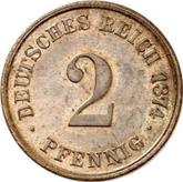 Obverse 2 Pfennig 1874 F