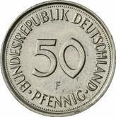 Obverse 50 Pfennig 1989 F