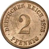 Obverse 2 Pfennig 1875 H