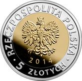 Obverse 5 Zlotych 2014 MW The Royal Castle in Warsaw