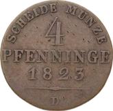 Reverse 4 Pfennig 1823 D