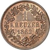 Reverse Kreuzer 1862