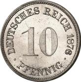Obverse 10 Pfennig 1876 F