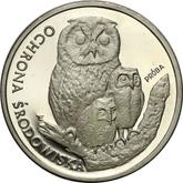 Reverse 500 Zlotych 1986 MW ET Pattern Owl