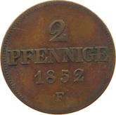 Reverse 2 Pfennig 1852 F