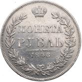 Reverse Rouble 1846 MW Warsaw Mint
