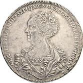 Obverse Rouble 1725 Petersburg type, portrait to the left