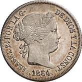 Obverse 10 Centavos 1864
