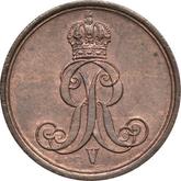 Obverse 1 Pfennig 1863 B