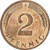 Obverse 2 Pfennig 1992 A