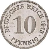 Obverse 10 Pfennig 1913 E