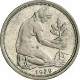 Reverse 50 Pfennig 1979 G