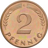 Obverse 2 Pfennig 1958 G