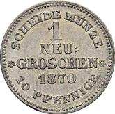 Reverse Neu Groschen 1870 B