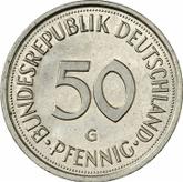 Obverse 50 Pfennig 1990 G