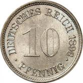 Obverse 10 Pfennig 1896 F