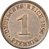Obverse 1 Pfennig 1886 J