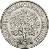 Reverse 5 Reichsmark 1928 A Oak Tree