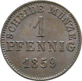 Reverse 1 Pfennig 1859