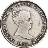 Obverse 10 Reales 1842 S RD