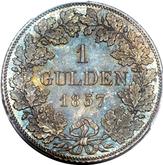 Reverse Gulden 1857