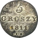 Reverse 5 Groszy 1811 IS