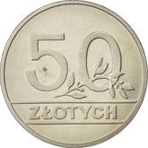 Reverse 50 Zlotych 1990 MW