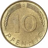 Obverse 10 Pfennig 1971 D