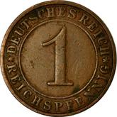 Obverse 1 Reichspfennig 1934 F