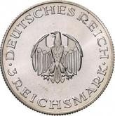 Obverse 3 Reichsmark 1929 A Lessing