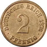 Obverse 2 Pfennig 1876 H