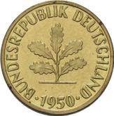 Reverse 5 Pfennig 1950 G