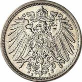 Reverse 5 Pfennig 1905 E