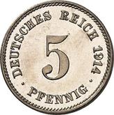 Obverse 5 Pfennig 1914 J